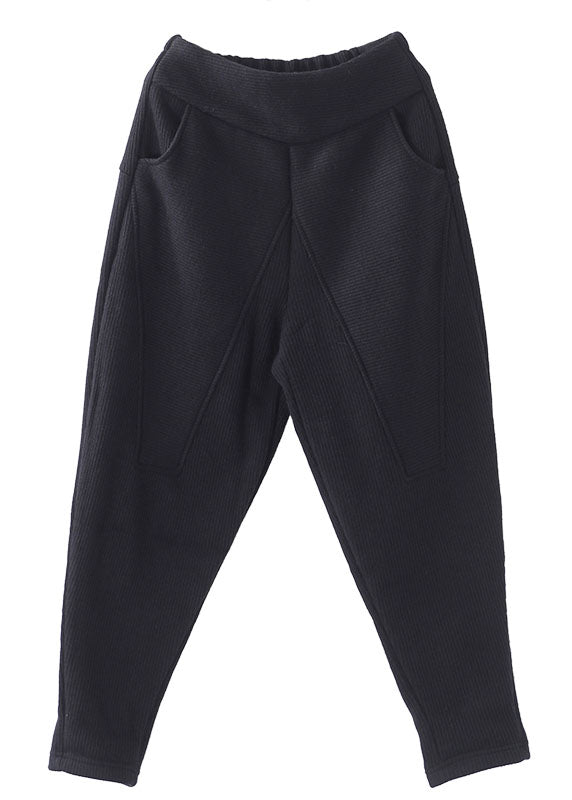 Herre Fleece Bukser med Lommer og Lappedesign 4