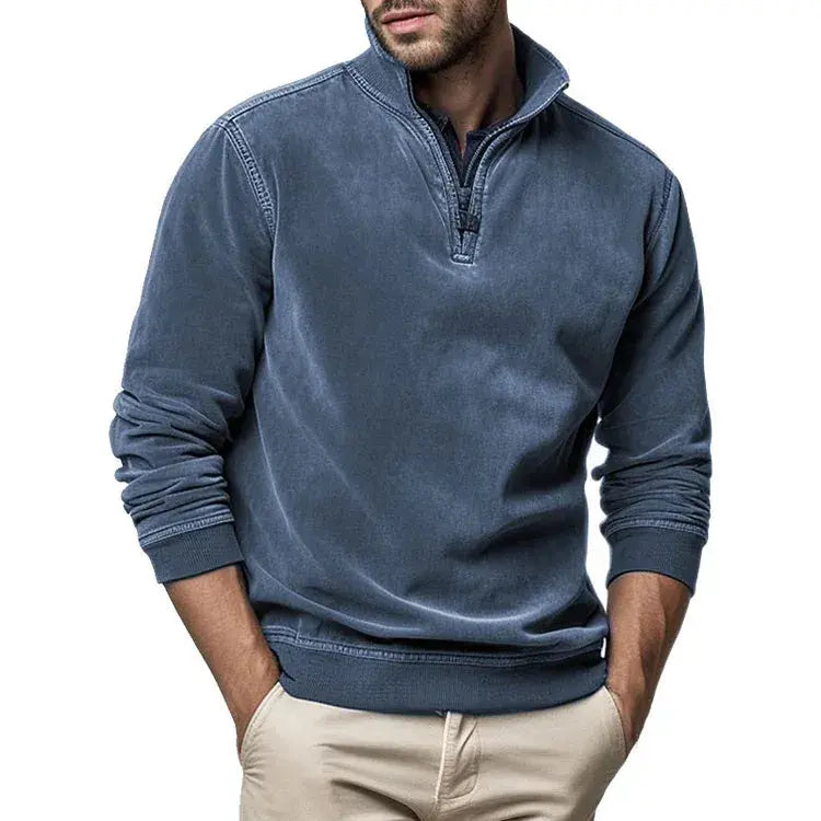 Herre Fleece Genser Vintage Design 1