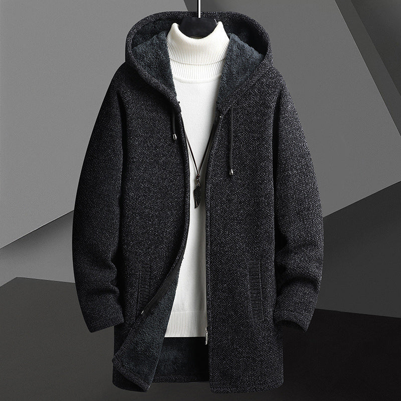 Herre Fleece Jakke med Hette 3