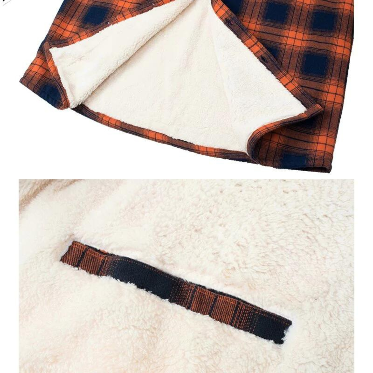 Herre Fleecevest Rutete Stil 3