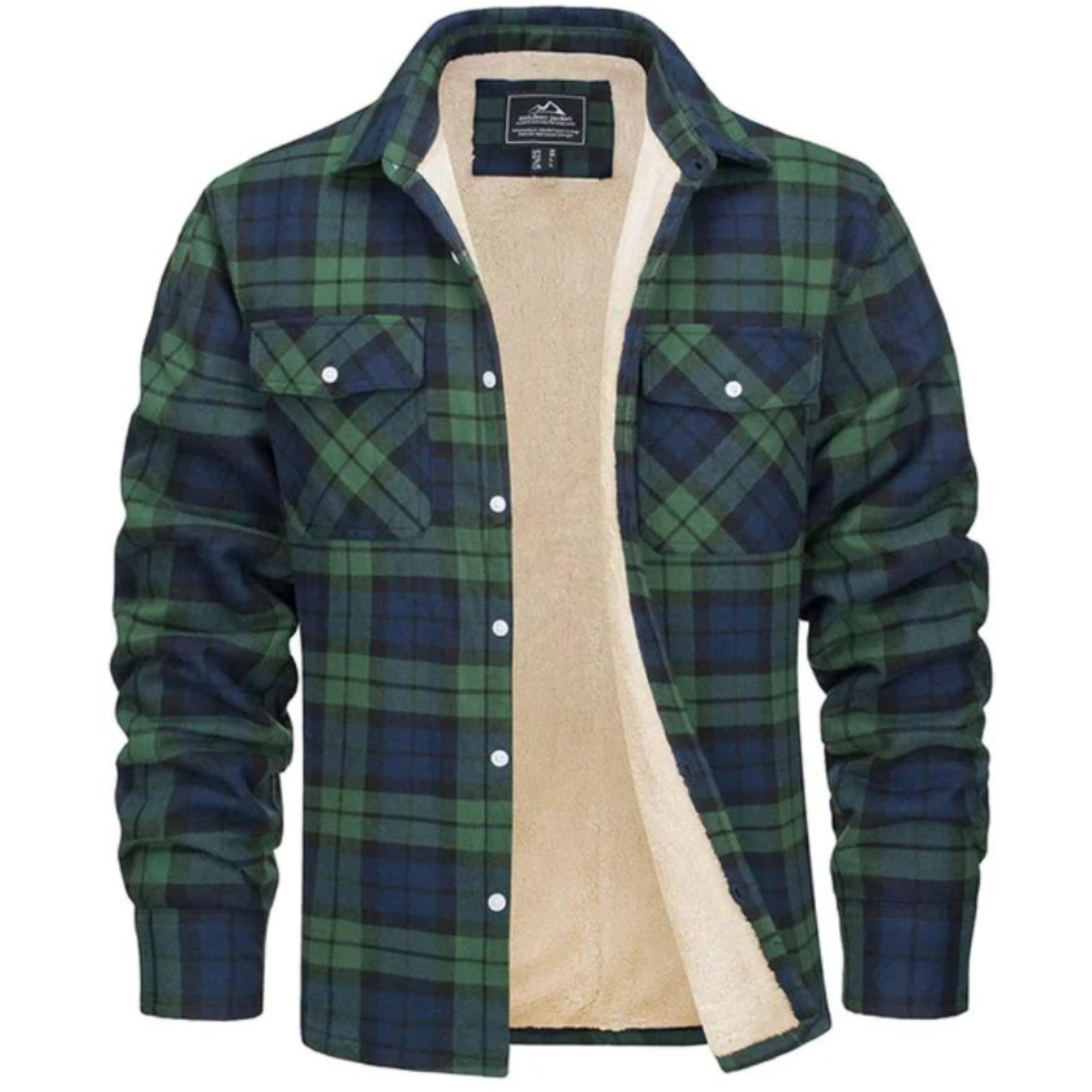 Herre Fleecevest Rutete Stil 4