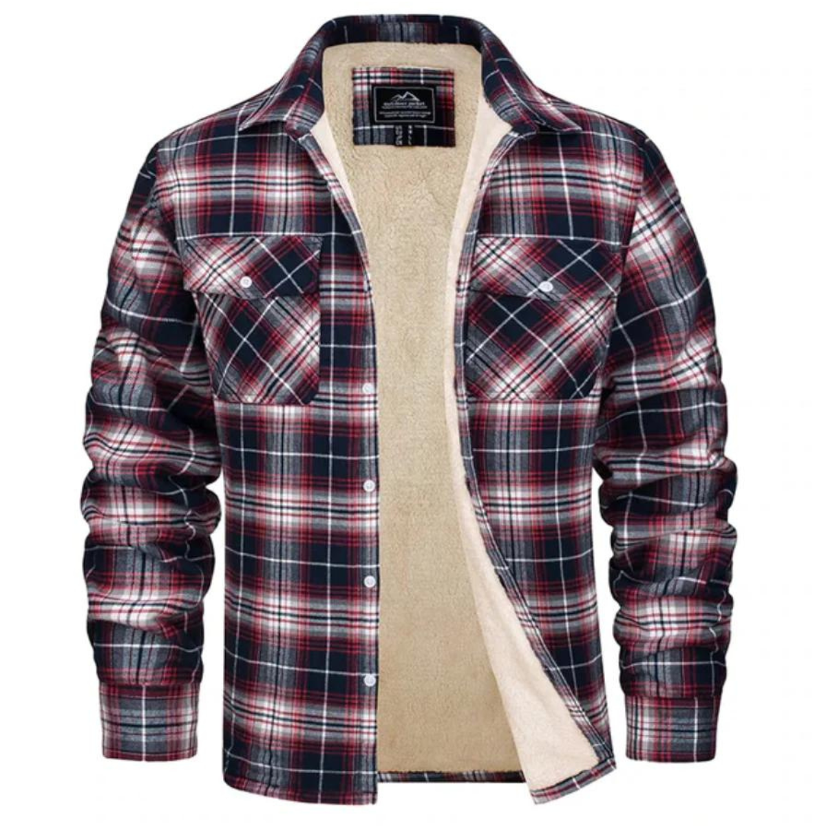 Herre Fleecevest Rutete Stil 5