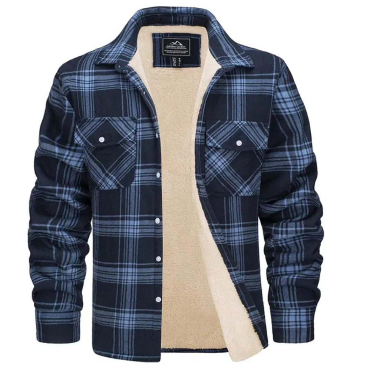 Herre Fleecevest Rutete Stil 8