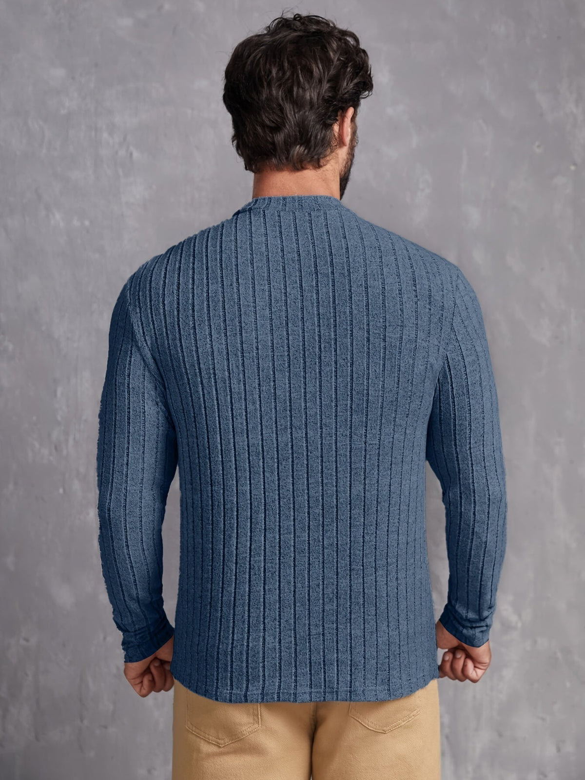 Herre Genser Crewneck Casual Stil Tidløs 3