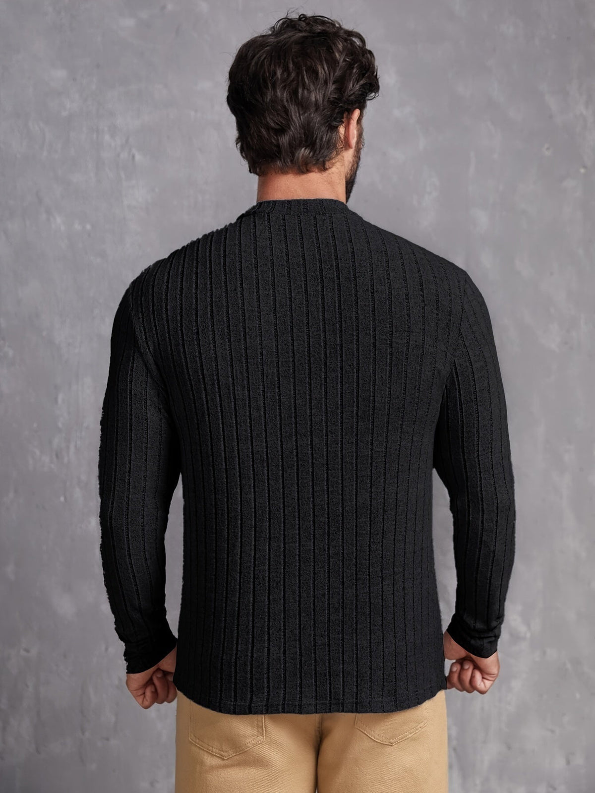 Herre Genser Crewneck Casual Stil Tidløs 5