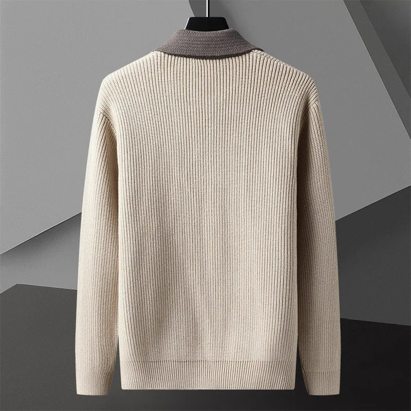 Herre Genser Fargeblokk Design Smart Casual 1