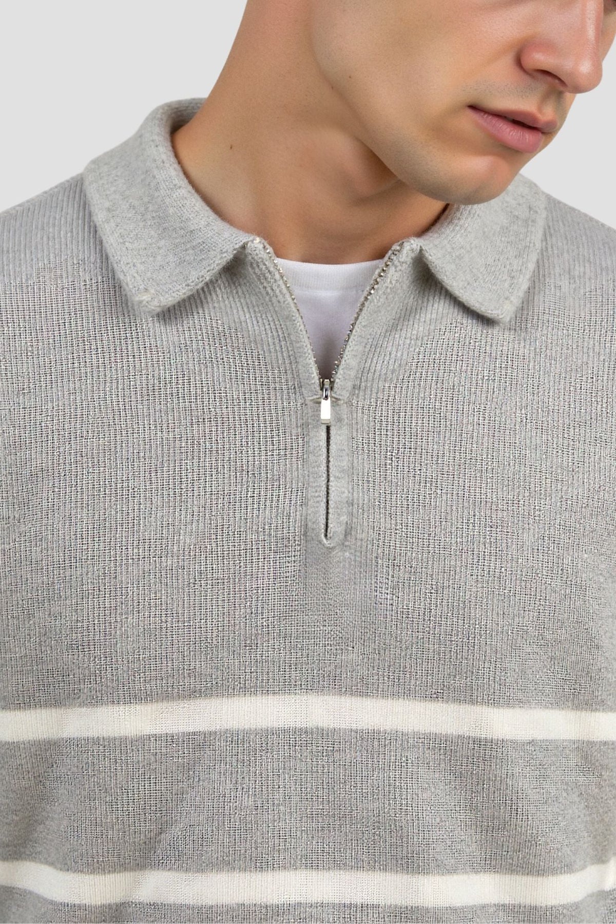 Herre Genser Half Zip Klassisk Stil 3