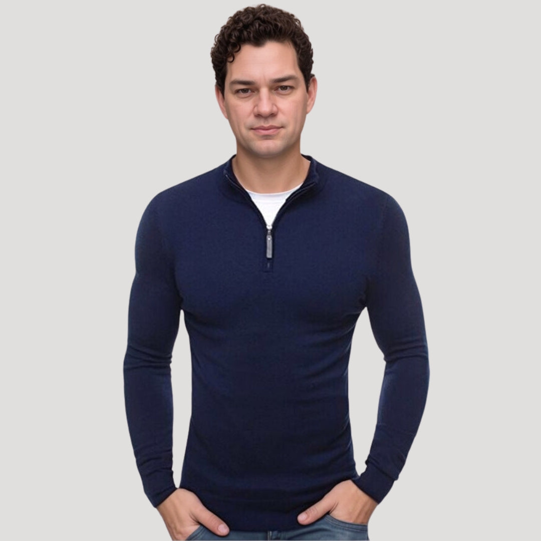 Herre Genser Halv-krage Casual Stil 1