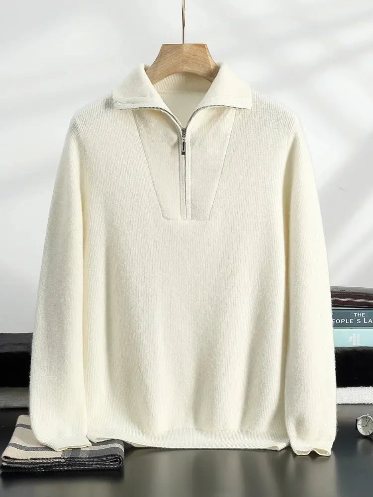 Herre Genser Halv Glidelås Moderne Design For Alle Anledninger 7