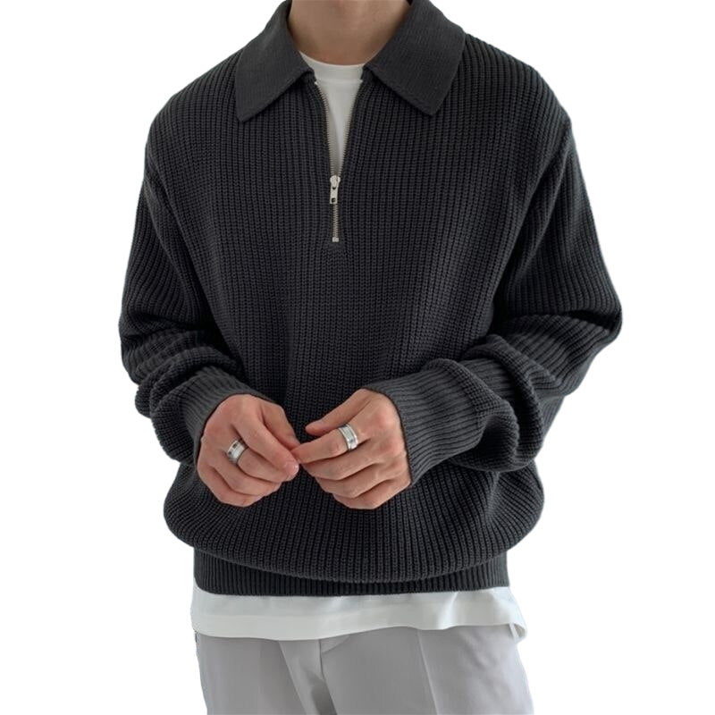 Herre Genser Halv Zip Moderne Design for Hverdagsbruk og Formelle Anledninger 0