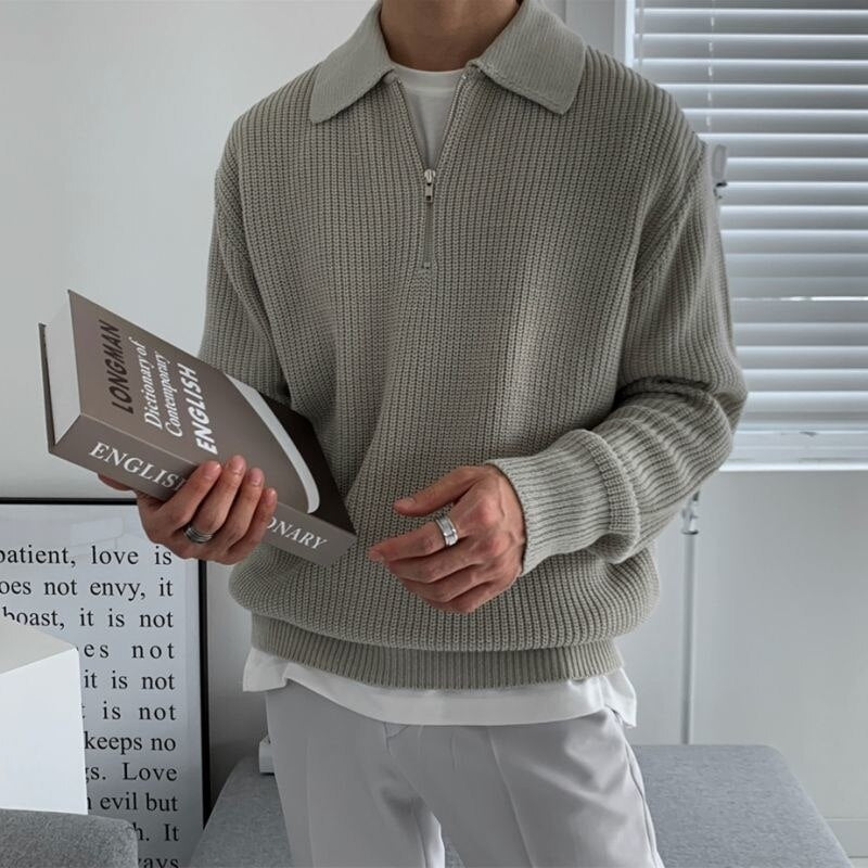 Herre Genser Halv Zip Moderne Design for Hverdagsbruk og Formelle Anledninger 1