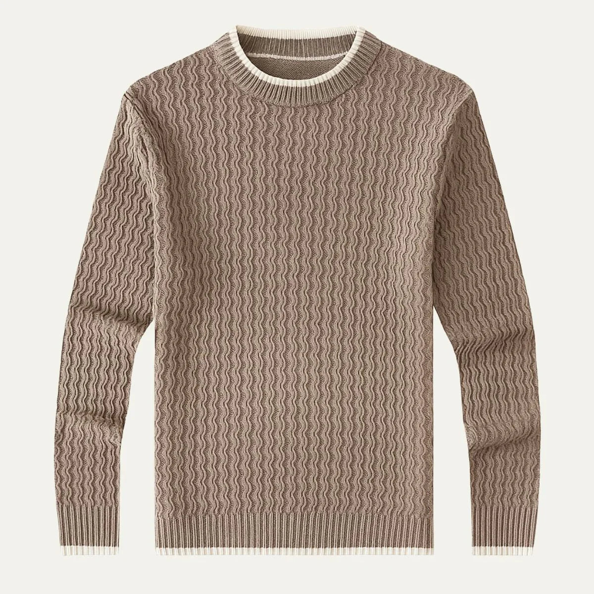 Herre Genser Rund Hals Klassisk Stil 1