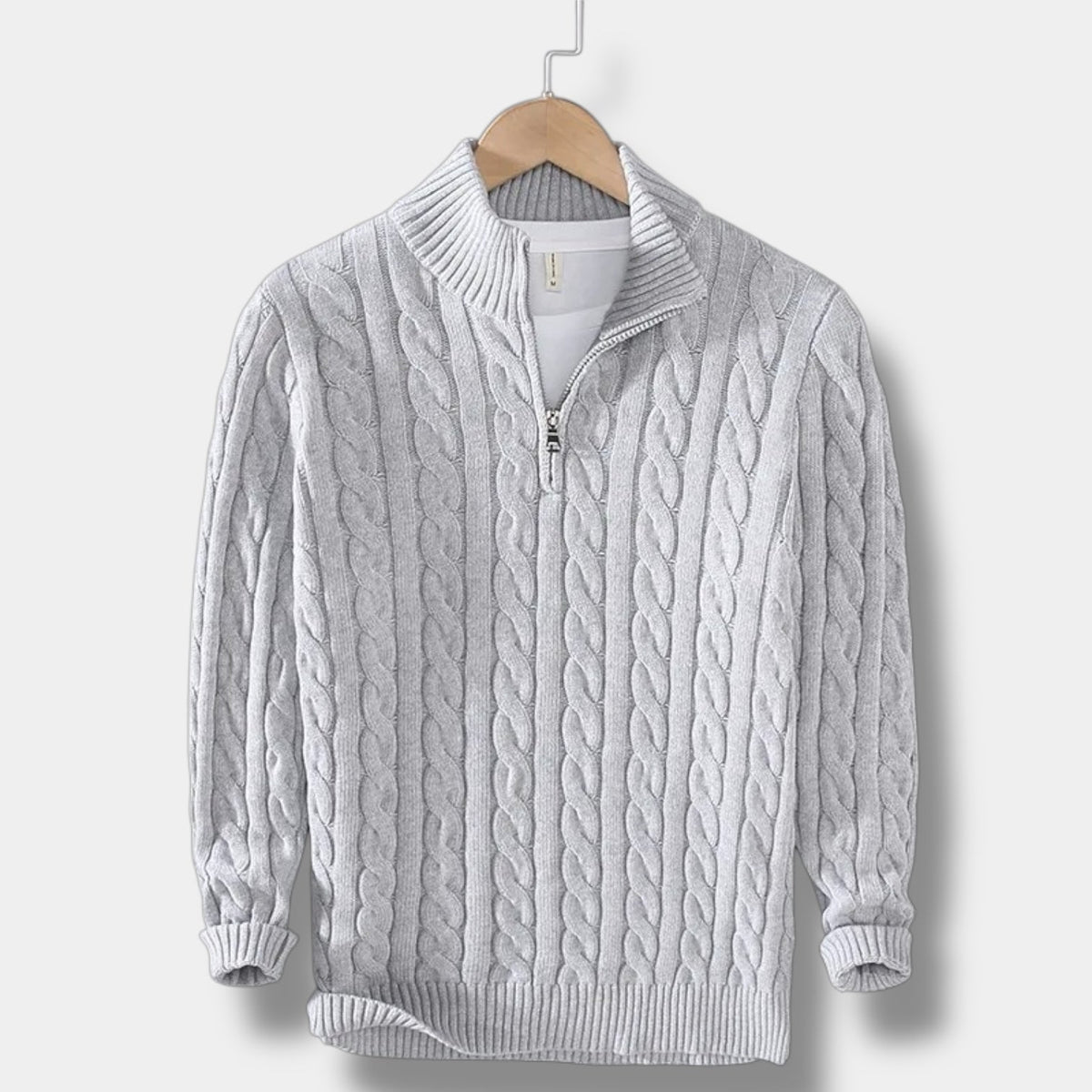 Herre Genser med Høy Hals Jacquard 7