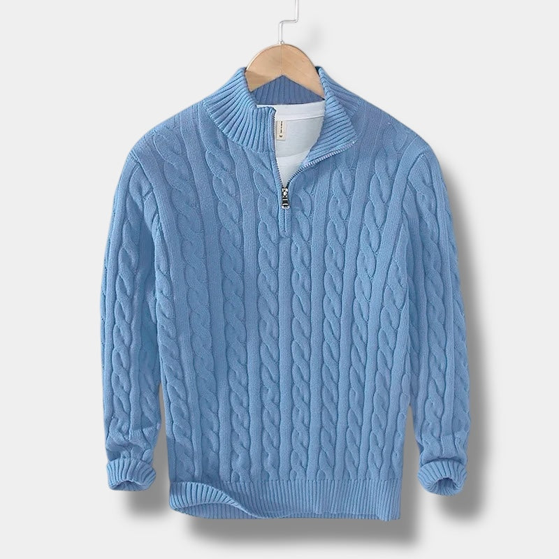 Herre Genser med Høy Hals Jacquard 9
