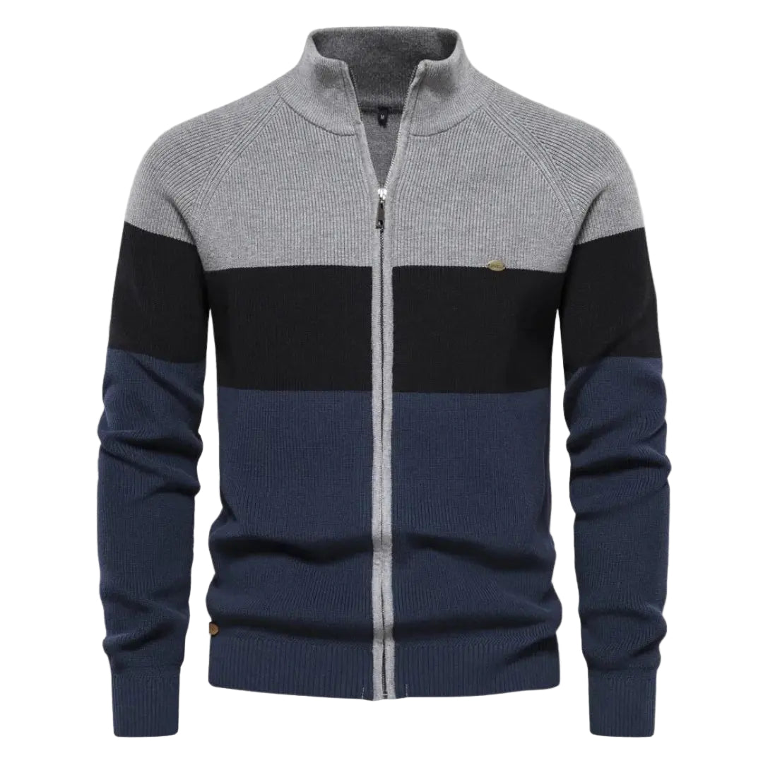 Herre Genser med Lappeteppe Design 0