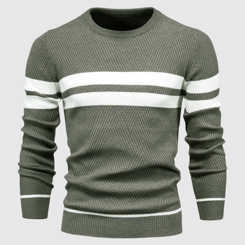 Herre Genser med Stripete Design 2