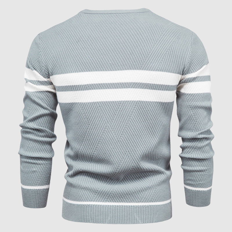 Herre Genser med Stripete Design 5