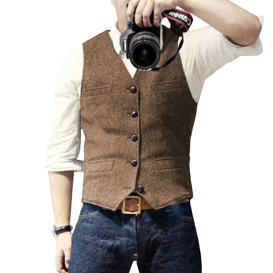 Herre Gilet Moderne Design 100% Polyester 4
