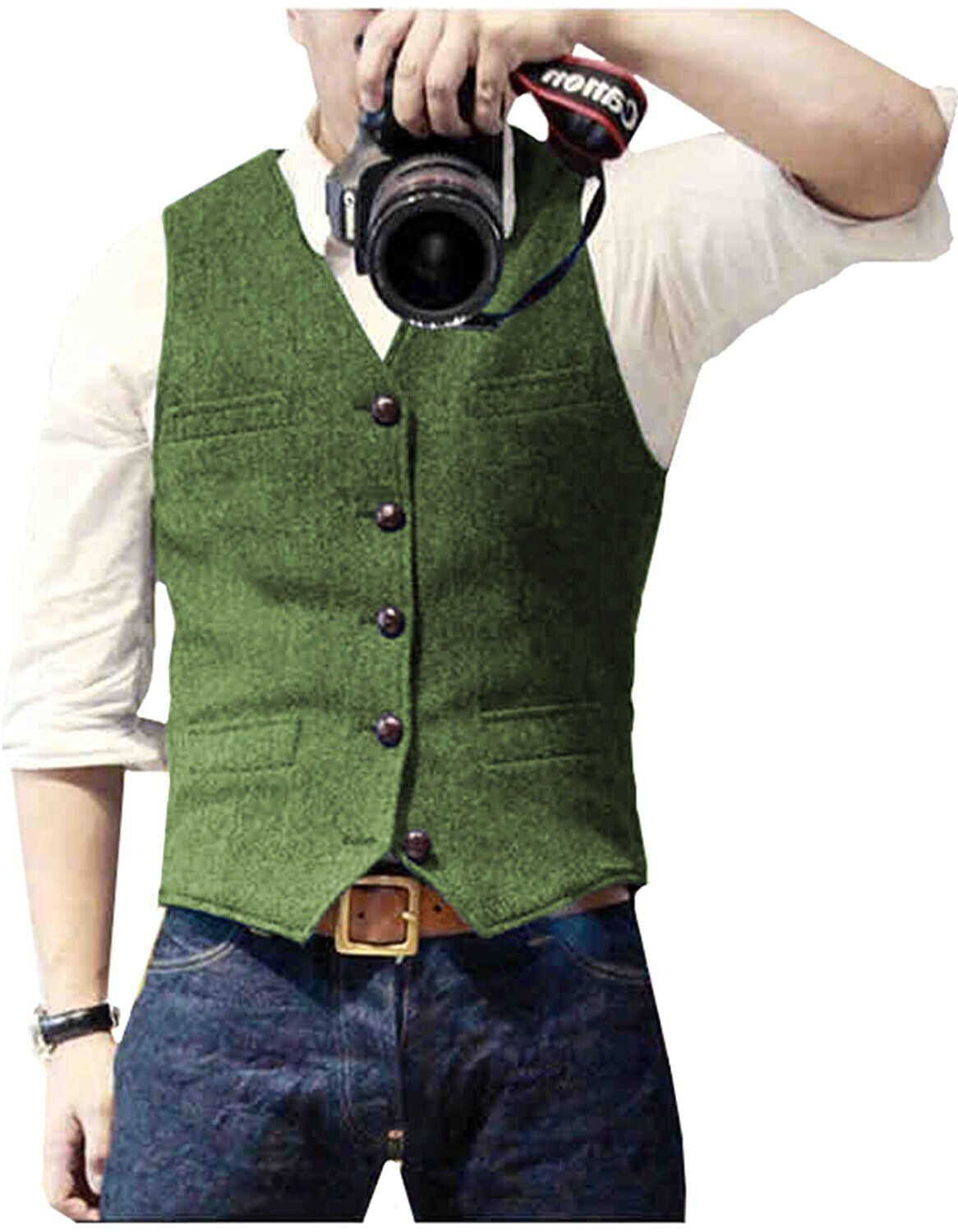 Herre Gilet Moderne Design 100% Polyester 5