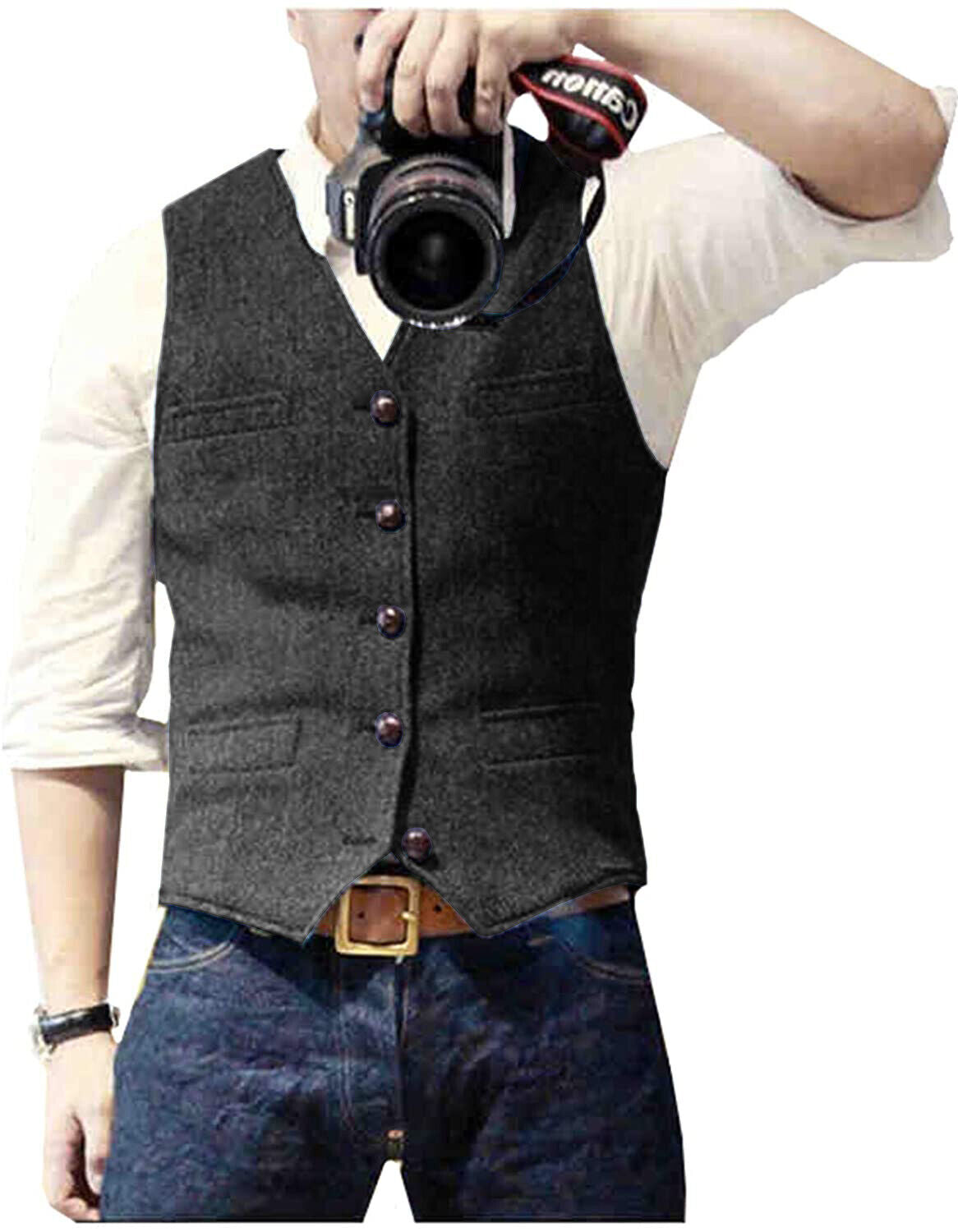 Herre Gilet Moderne Design 100% Polyester 6