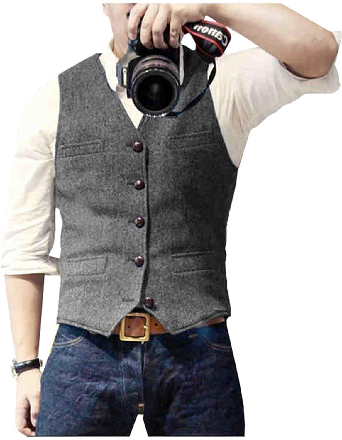Herre Gilet Moderne Design 100% Polyester 7