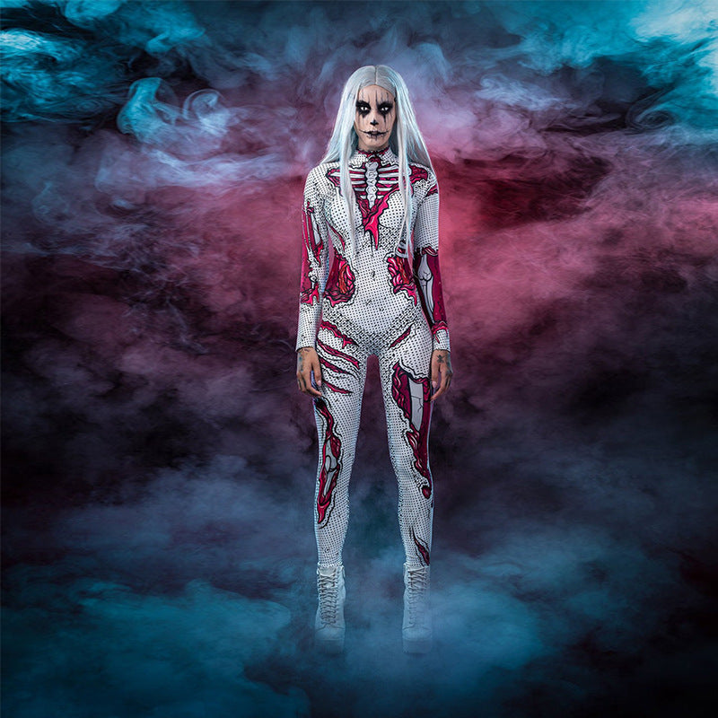 Herre Halloween Kostyme Helkropp Polyester Fargerik Trykt 0