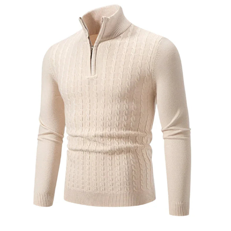 Herre Halv Zip Genser Stilig Design 6