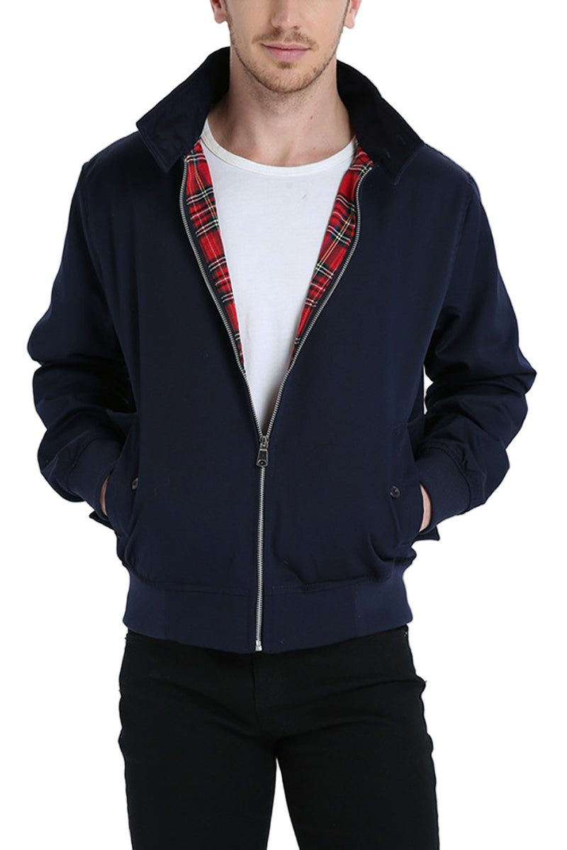 Herre Harrington-Jakke med Klassisk Design 0