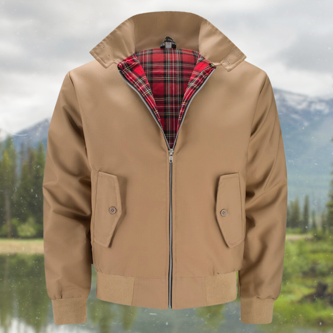 Herre Harrington-Jakke med Klassisk Design 13