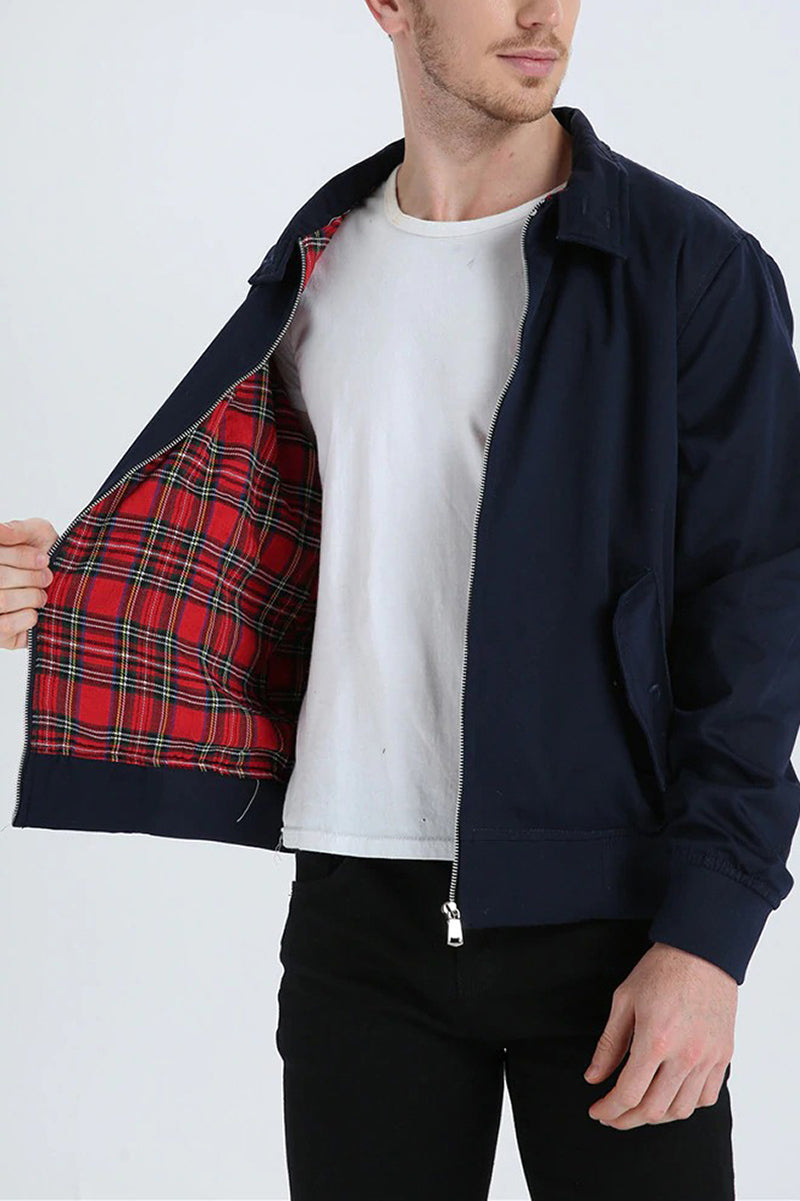 Herre Harrington-Jakke med Klassisk Design 1