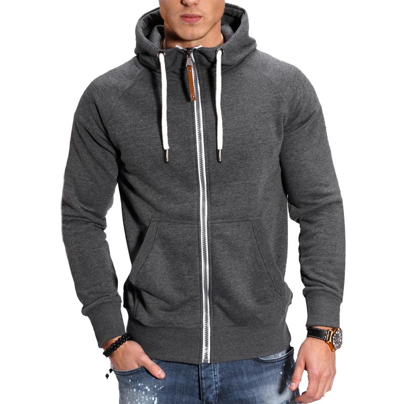 Herre Hettejakke med Sidelommer Sporty Stil 1