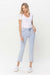 Herre Høy Midje Rett Jeans Lys Denim 1