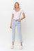 Herre Høy Midje Rett Jeans Lys Denim 3