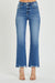 Herre Høyt Liv Avslappede Rett Jeans 2