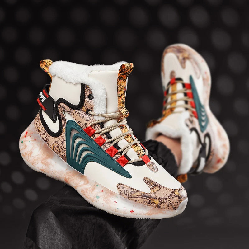 Herre Høytopp Sneakers med Trykk 3
