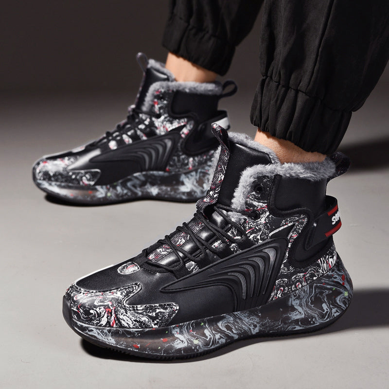 Herre Høytopp Sneakers med Trykk 6