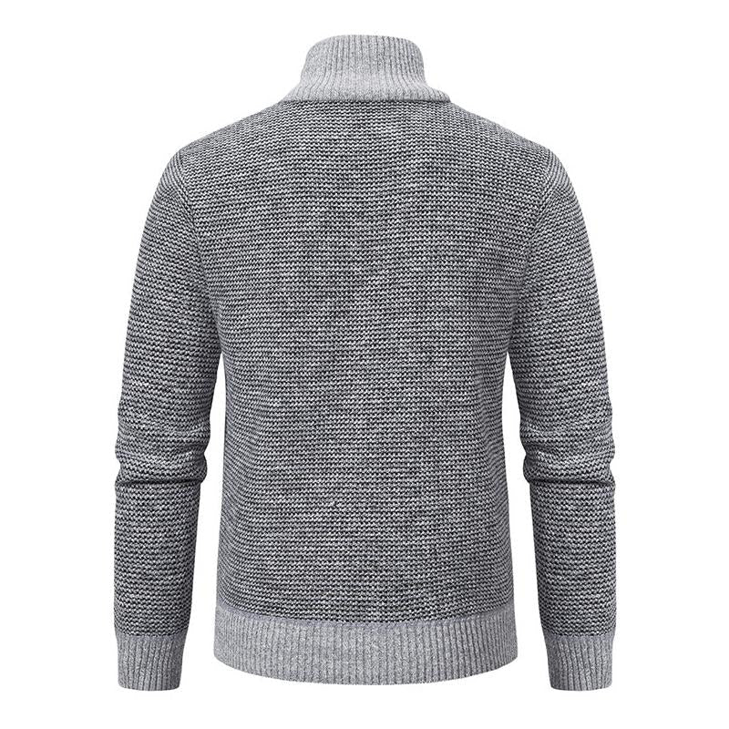 Herre Hybrid-genser med Standardkrage og Glidelås 5