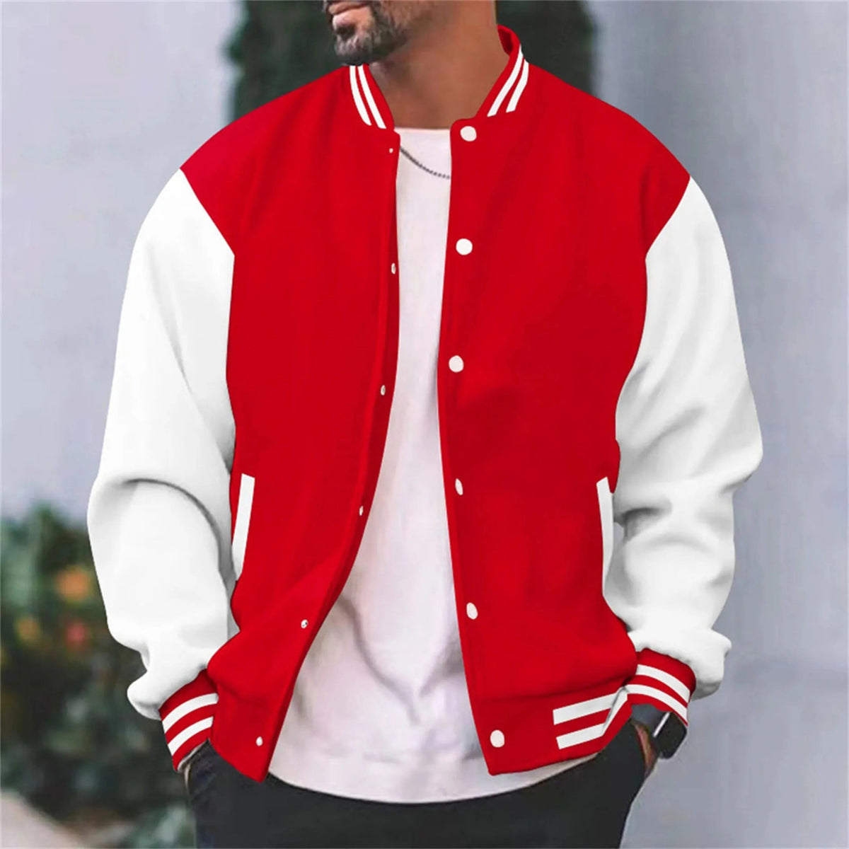 Herre Jakke Bomber Varsity Stil 4