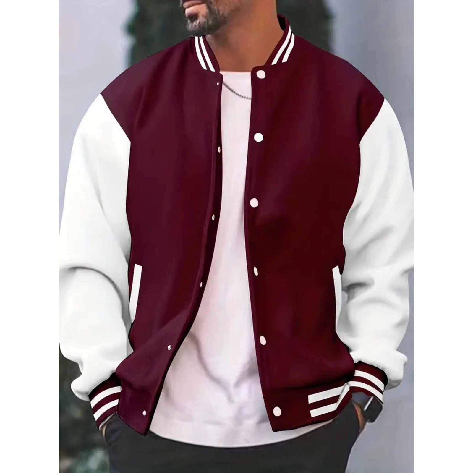 Herre Jakke Bomber Varsity Stil 5