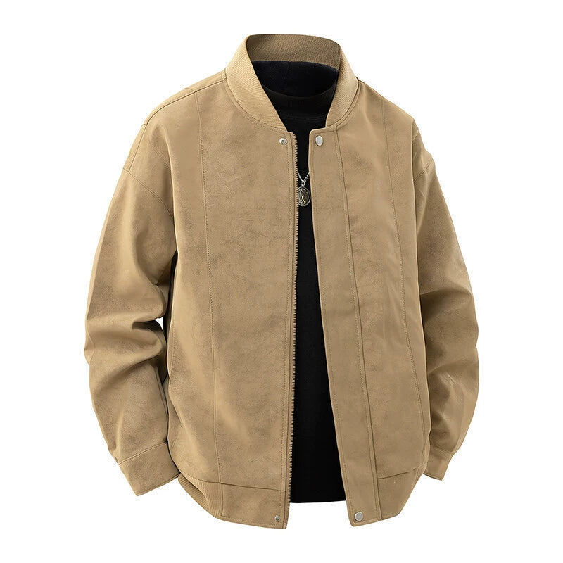 Herre Jakke Bomberstil Minimalistisk Passform 0