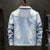 Herre Jakke Denim Fleece Fôr Klassisk Design 1
