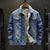 Herre Jakke Denim Fleece Fôr Klassisk Design 2