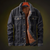 Herre Jakke Denim Fleece Fôr Klassisk Design 4