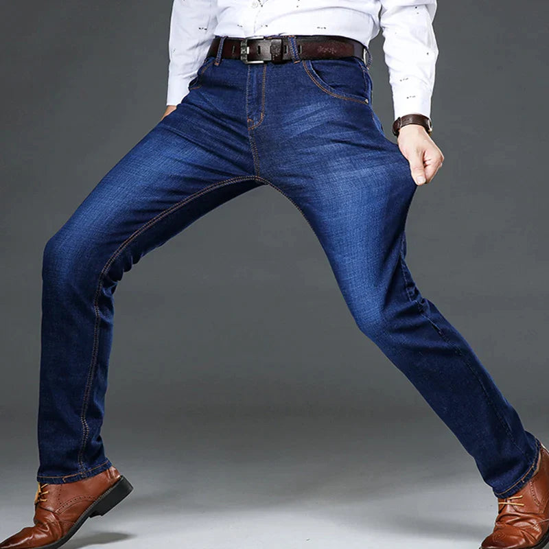 Herre Jeans 4-Veis Stretch i Bomull, Moderne Snitt, Komfortabel Passform 1