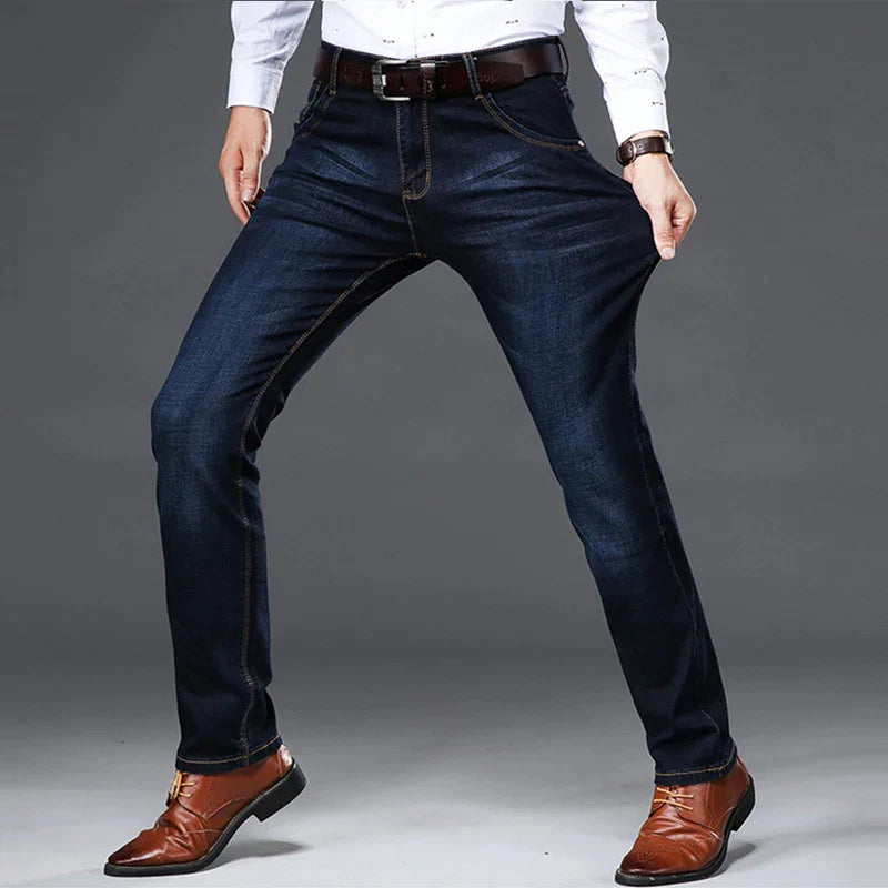Herre Jeans 4-Veis Stretch i Bomull, Moderne Snitt, Komfortabel Passform 2