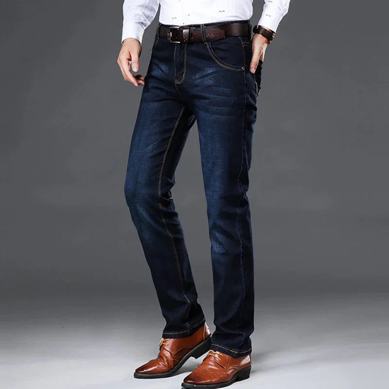 Herre Jeans 4-Veis Stretch i Bomull, Moderne Snitt, Komfortabel Passform 3