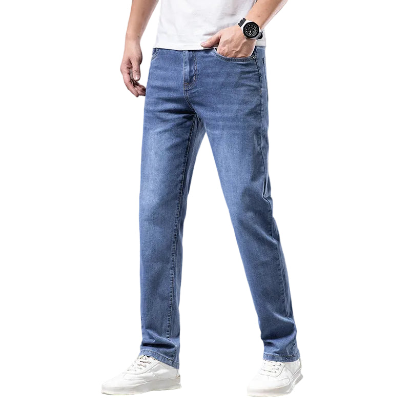 Herre Jeans med Høy Midje og Rett Ben 0