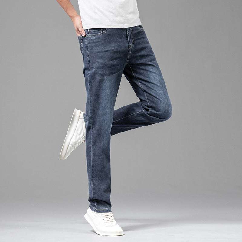 Herre Jeans med Høy Midje og Rett Ben 2