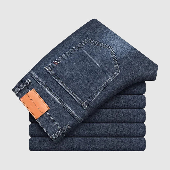 Herre Jeans med Høy Midje og Rett Ben 7