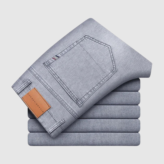 Herre Jeans med Høy Midje og Rett Ben 8